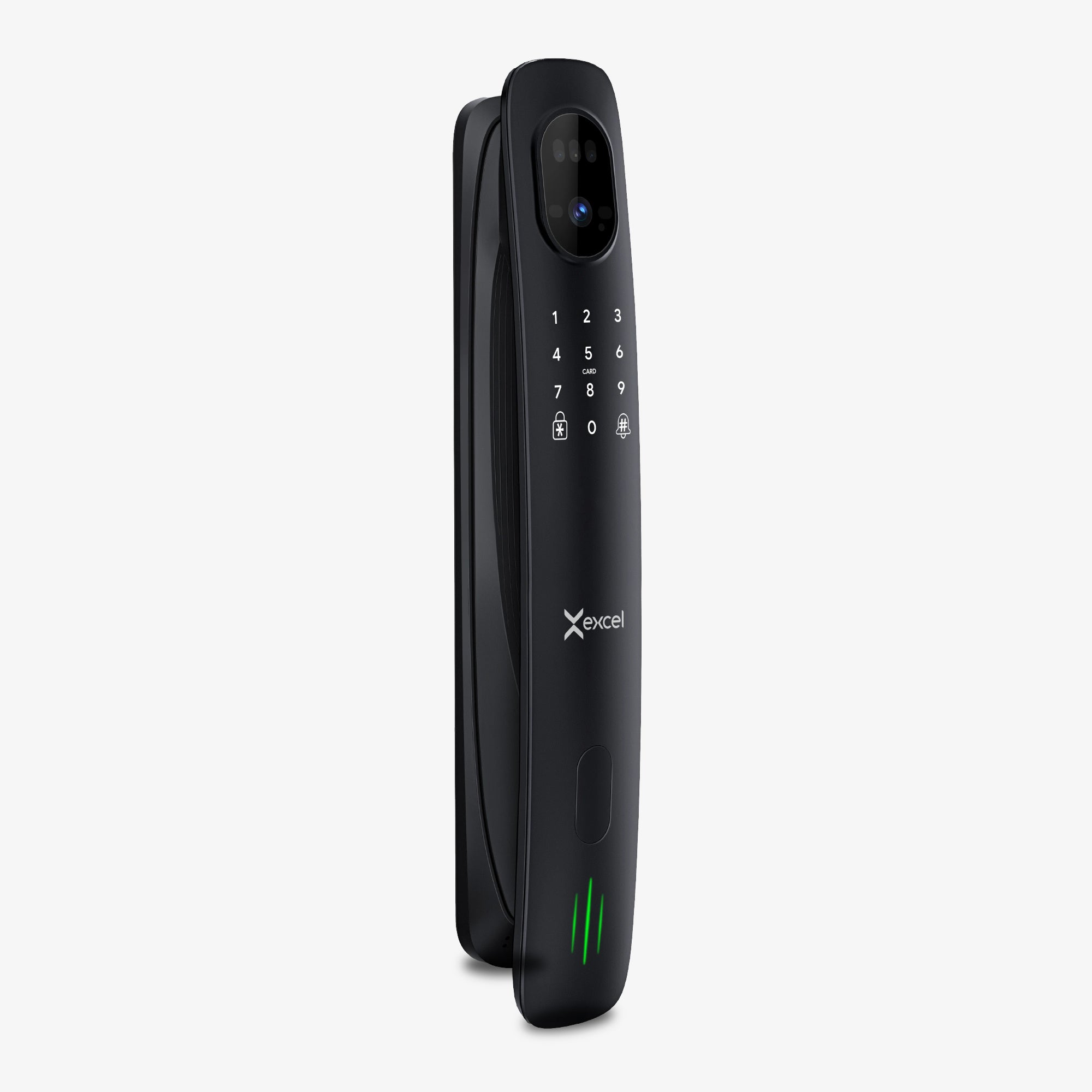 Cerradura Inteligente EXC-SP820 con acceso vía app, FaceID, video portero wifi, huella digital, clave, tarjeta RFID y apertura Push-Pull