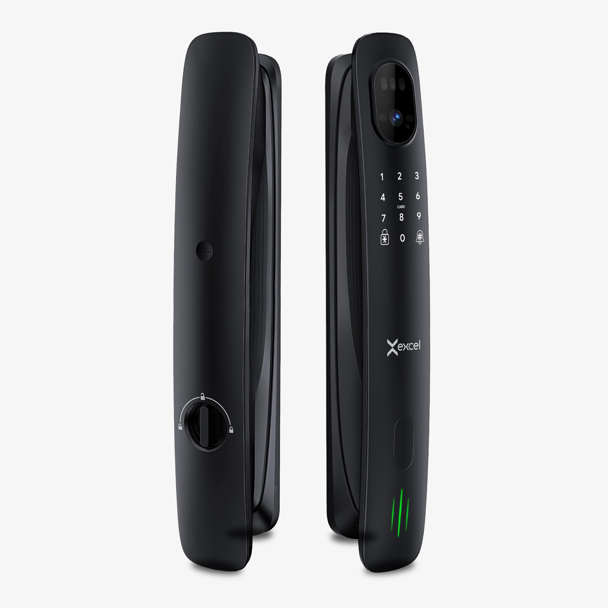 Cerradura Inteligente EXC-SP820 con acceso vía app, FaceID, video portero wifi, huella digital, clave, tarjeta RFID y apertura Push-Pull