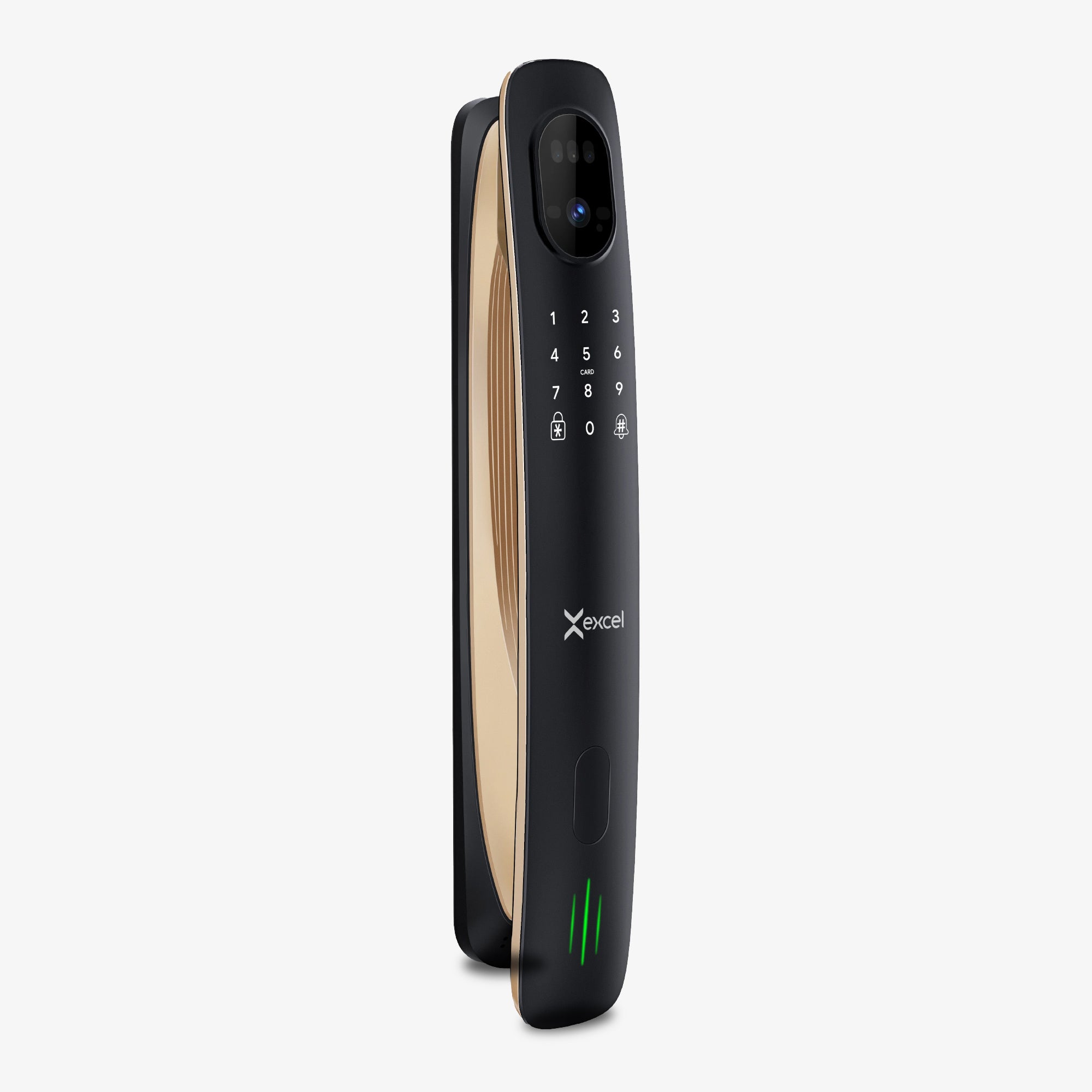 Cerradura Inteligente EXC-SP820 con acceso vía app, FaceID, video portero wifi, huella digital, clave, tarjeta RFID y apertura Push-Pull