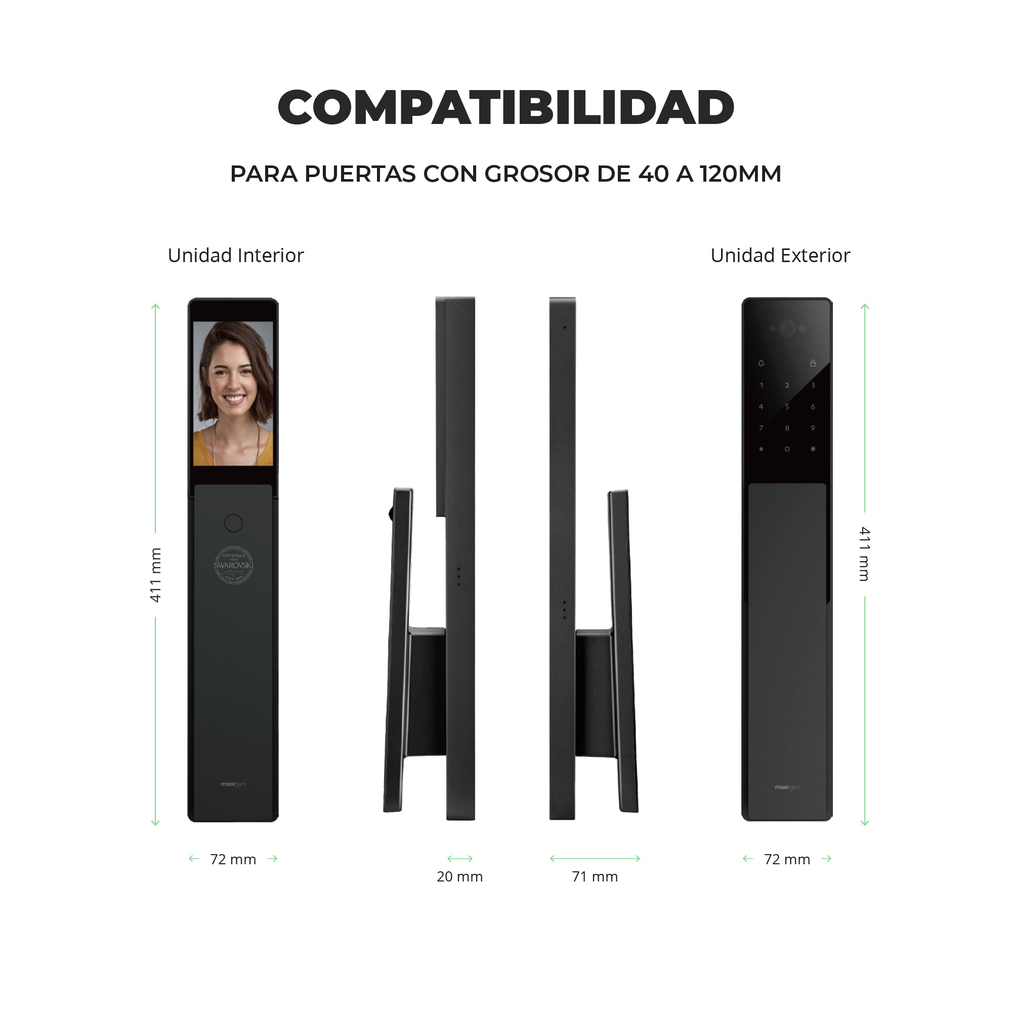 Cerradura Inteligente con cámara Moorgen T5+