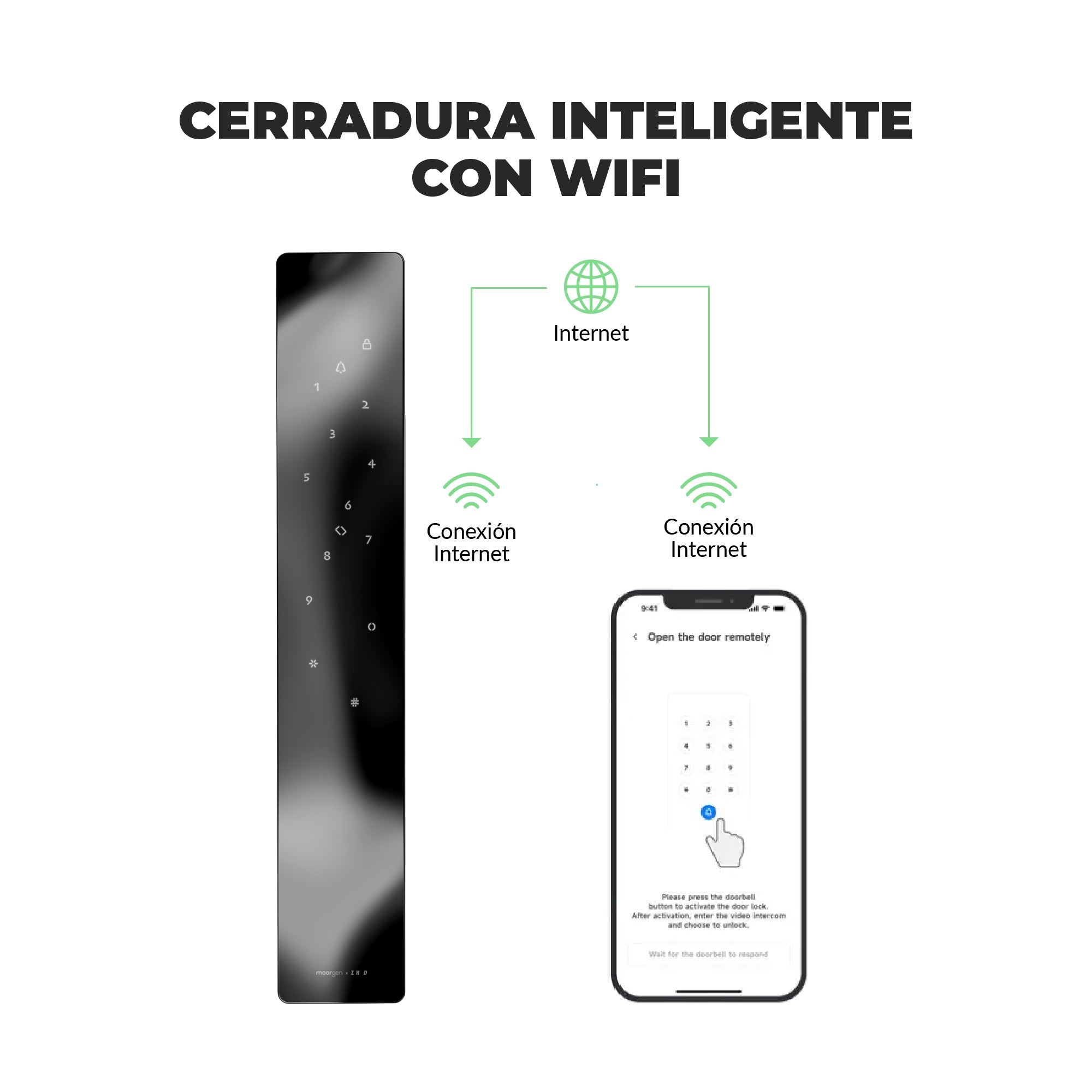 Cerradura Inteligente con cámara Moorgen T66