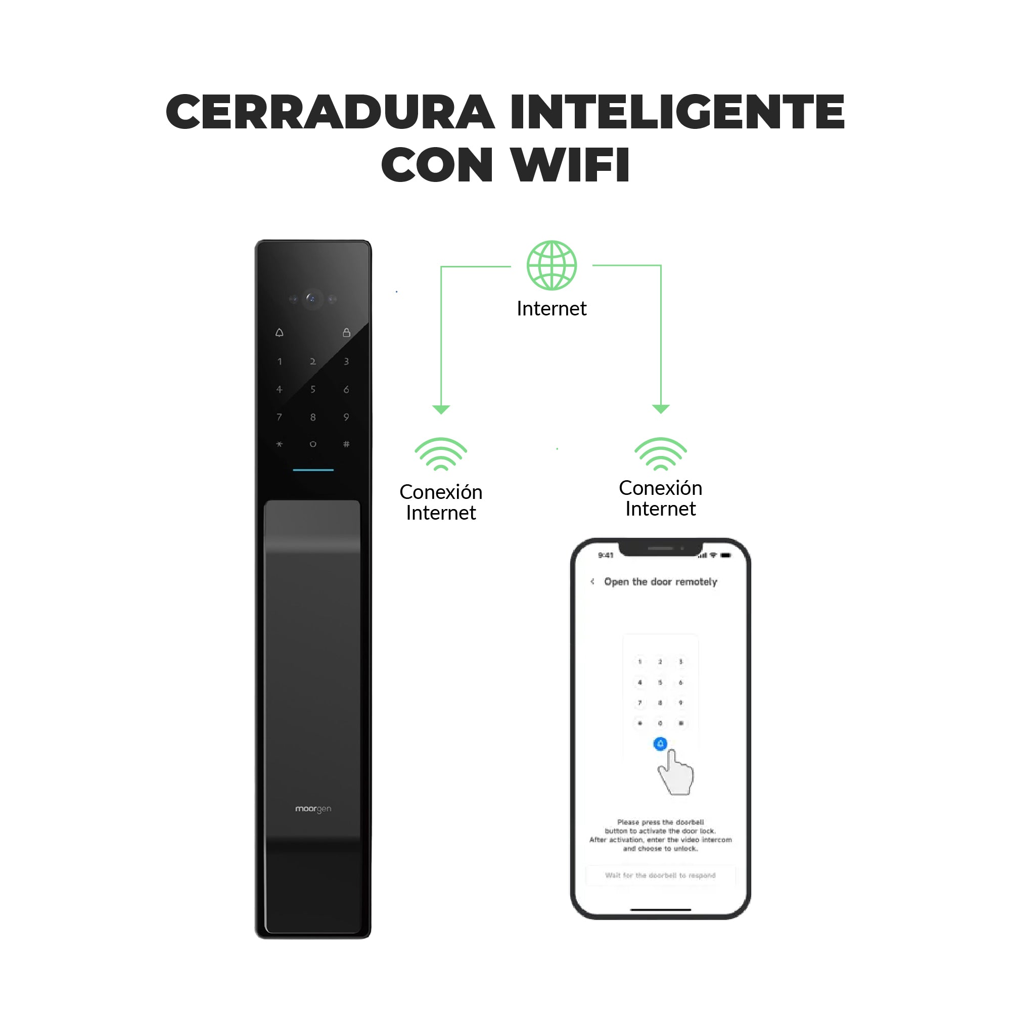 Cerradura Inteligente con cámara Moorgen T9