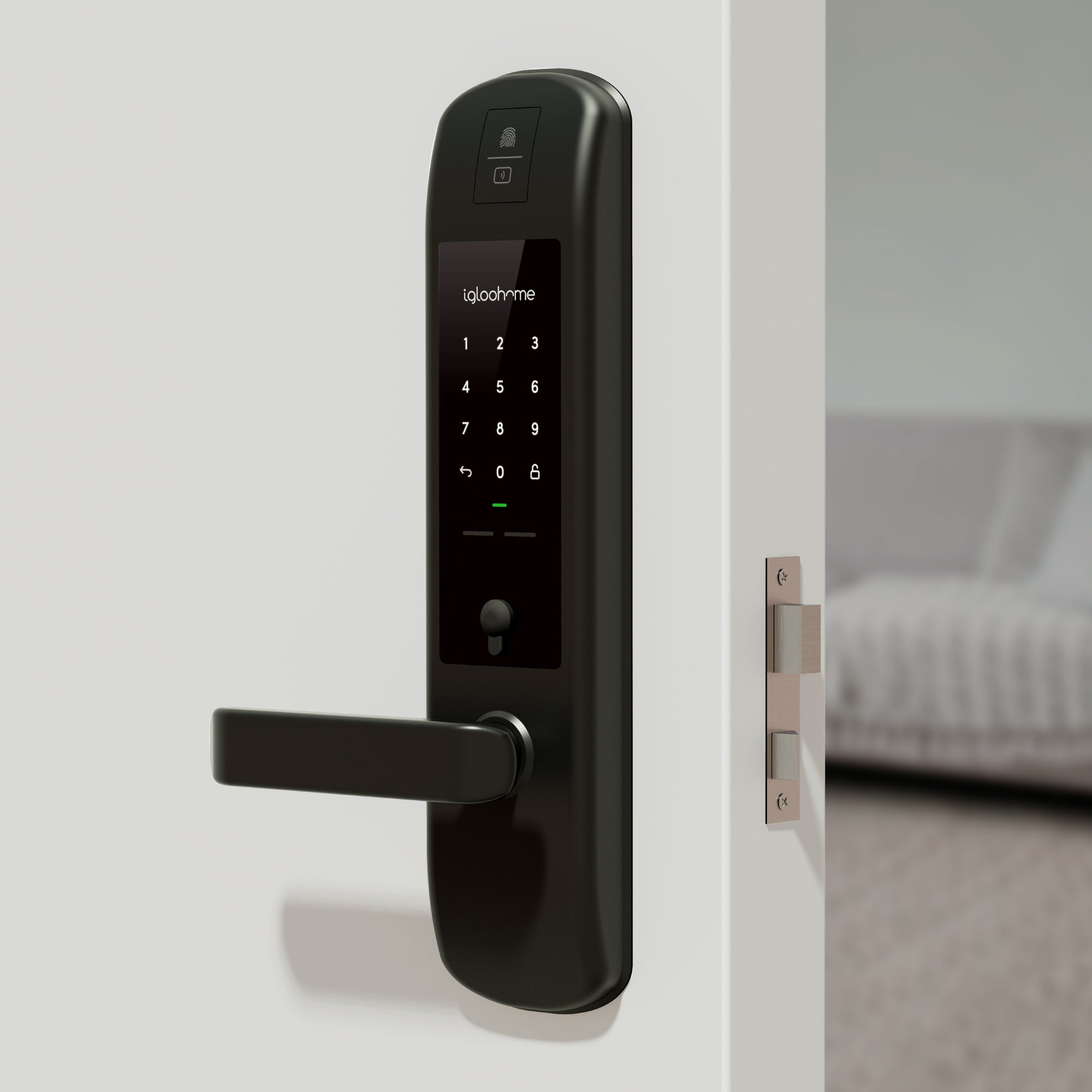 Cerradura Inteligente igloohome Mortise 2+. App, Huella digital, Contraseña, Tarjeta RFID y Llave de alta seguridad.