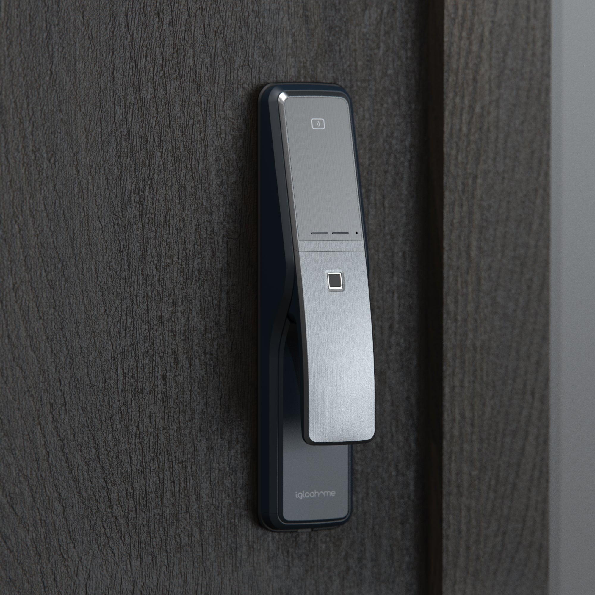 Cerradura con Clave Numérica, Tarjeta RFID, Huella Digital y acceso vía app Push-Pull Mortise.