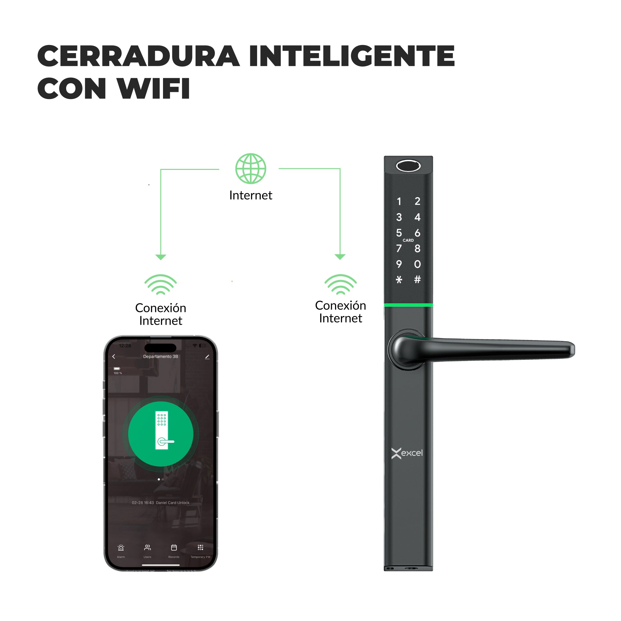 Cerradura Inteligente de Perfil Angosto EXC-SL275