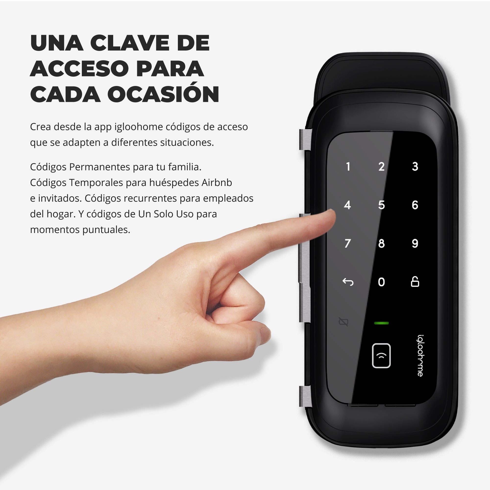 Cerradura inteligente Igloohome Glass Door Lock