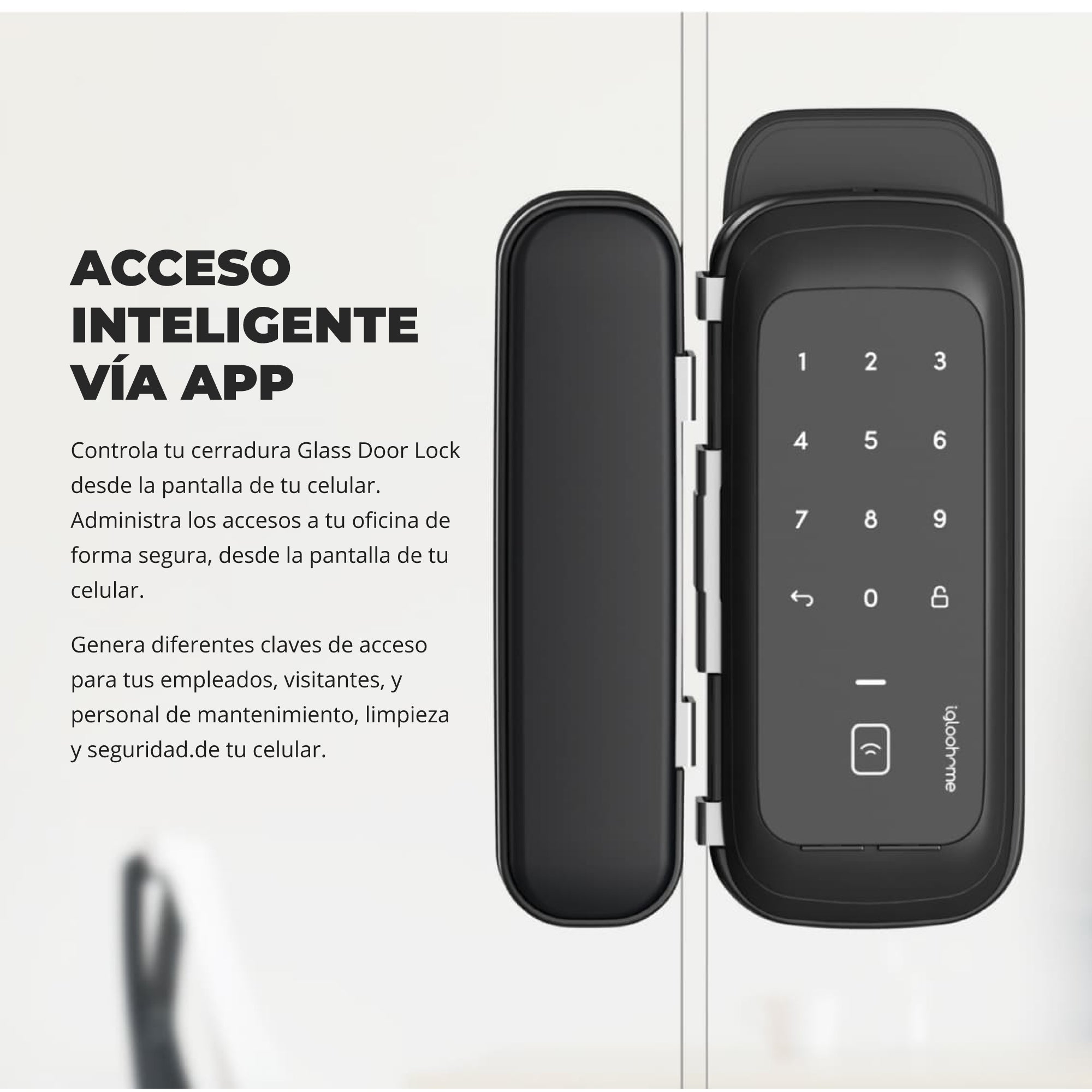 Cerradura inteligente Igloohome Glass Door Lock
