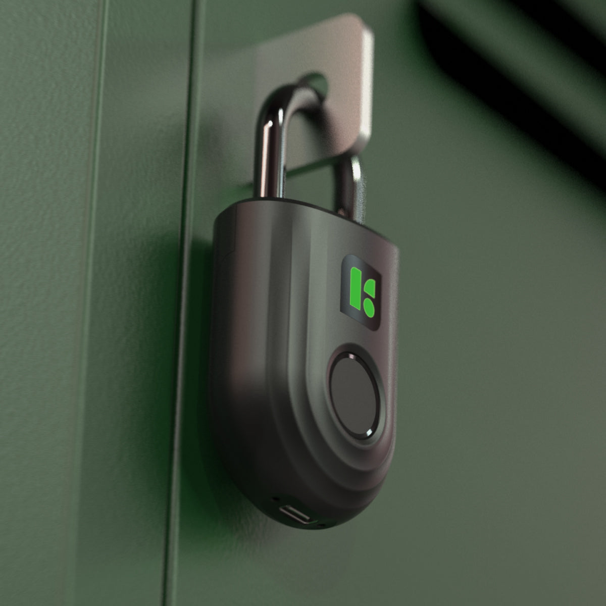 Candado para locker con huella digital y llaves bluetooth Igloohome Padlock Lite