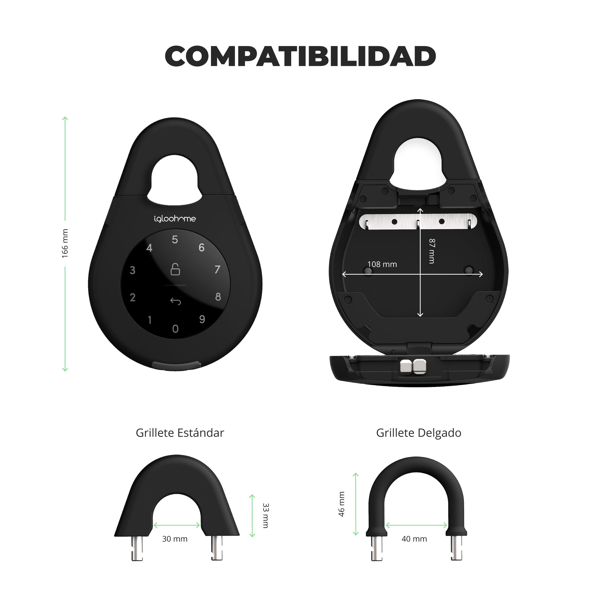 Cerradura inteligente Igloohome Glass Door Lock