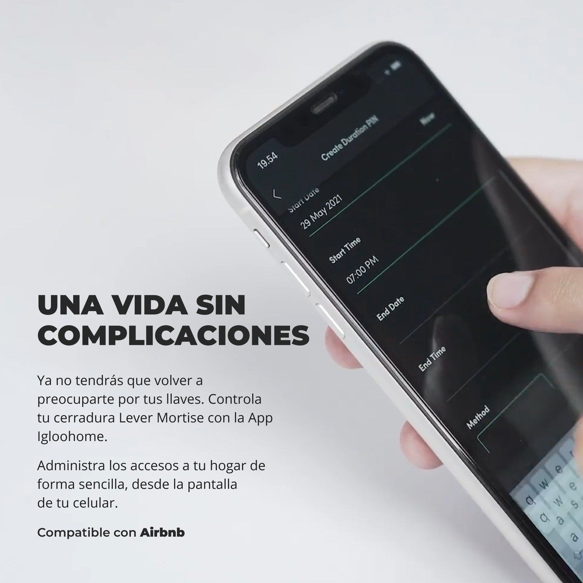 Cerradura inteligente Igloohome Smart Lever Mortise