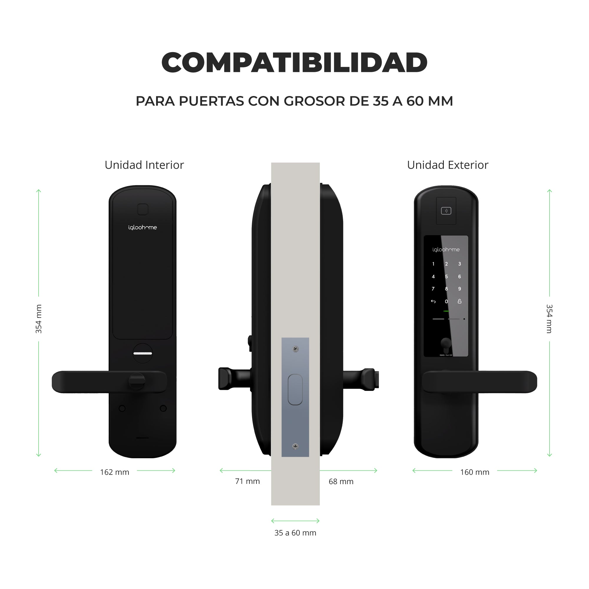 Cerradura inteligente Igloohome Smart Lever Mortise