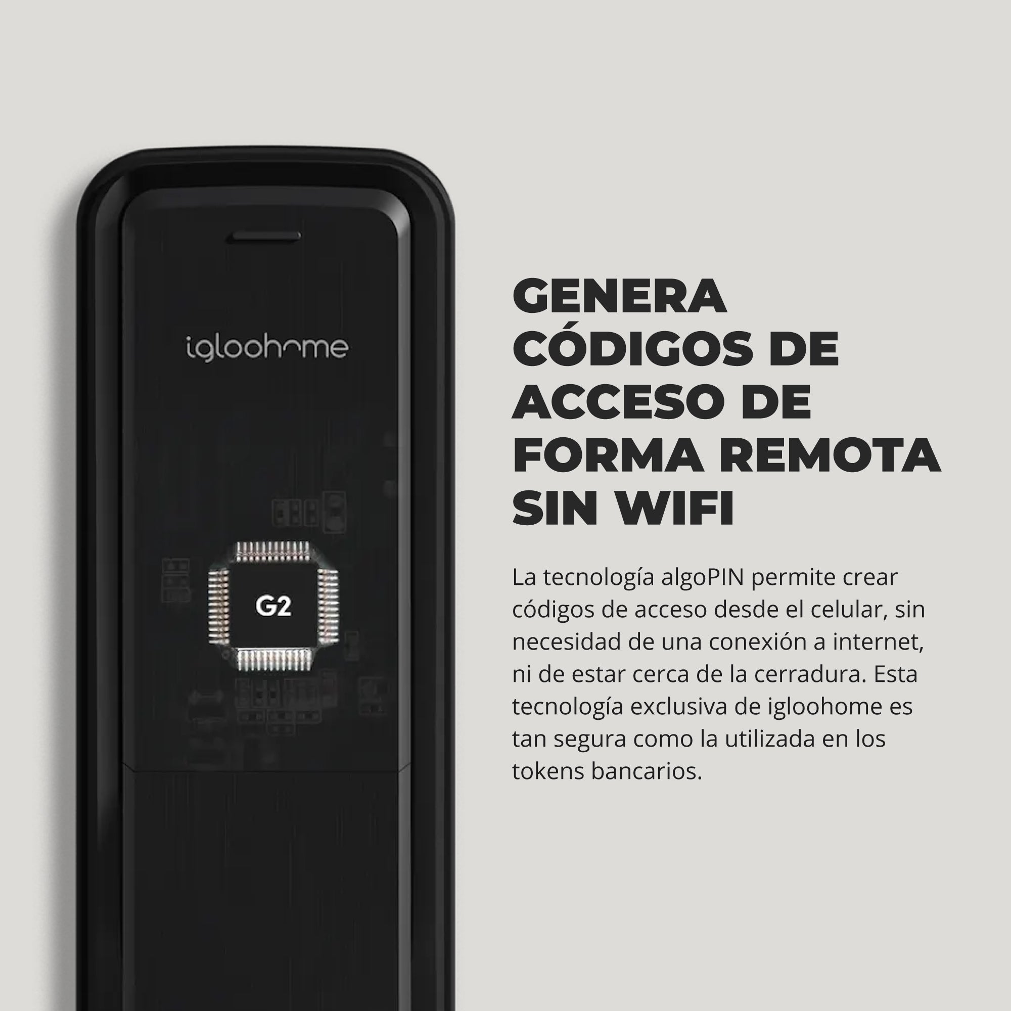 Cerradura inteligente Igloohome Push-Pull Mortise