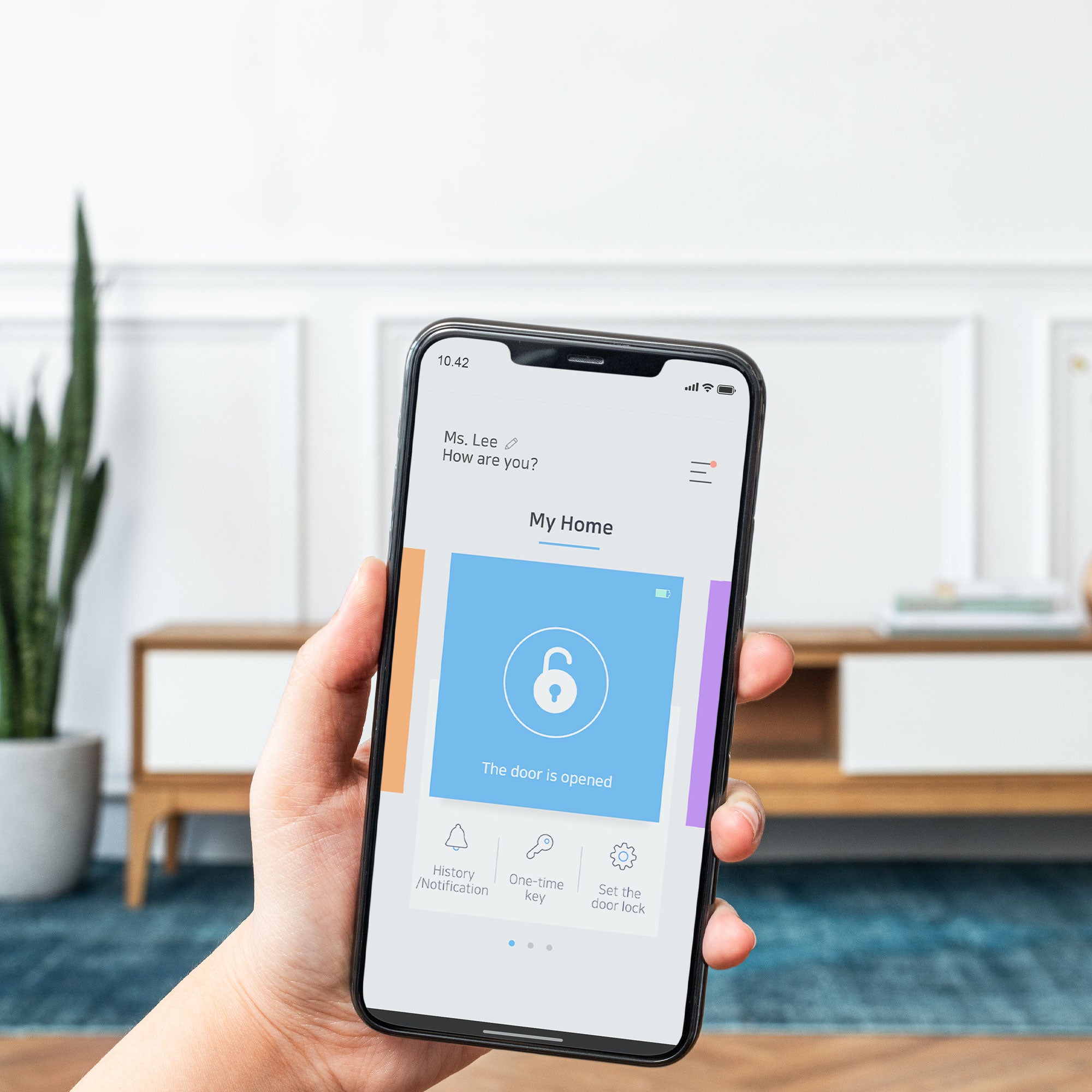 App sHome Doorlock para la Cerradura Inteligente Samsung SHP-DS705 tipo cerrojo electrónico para puertas