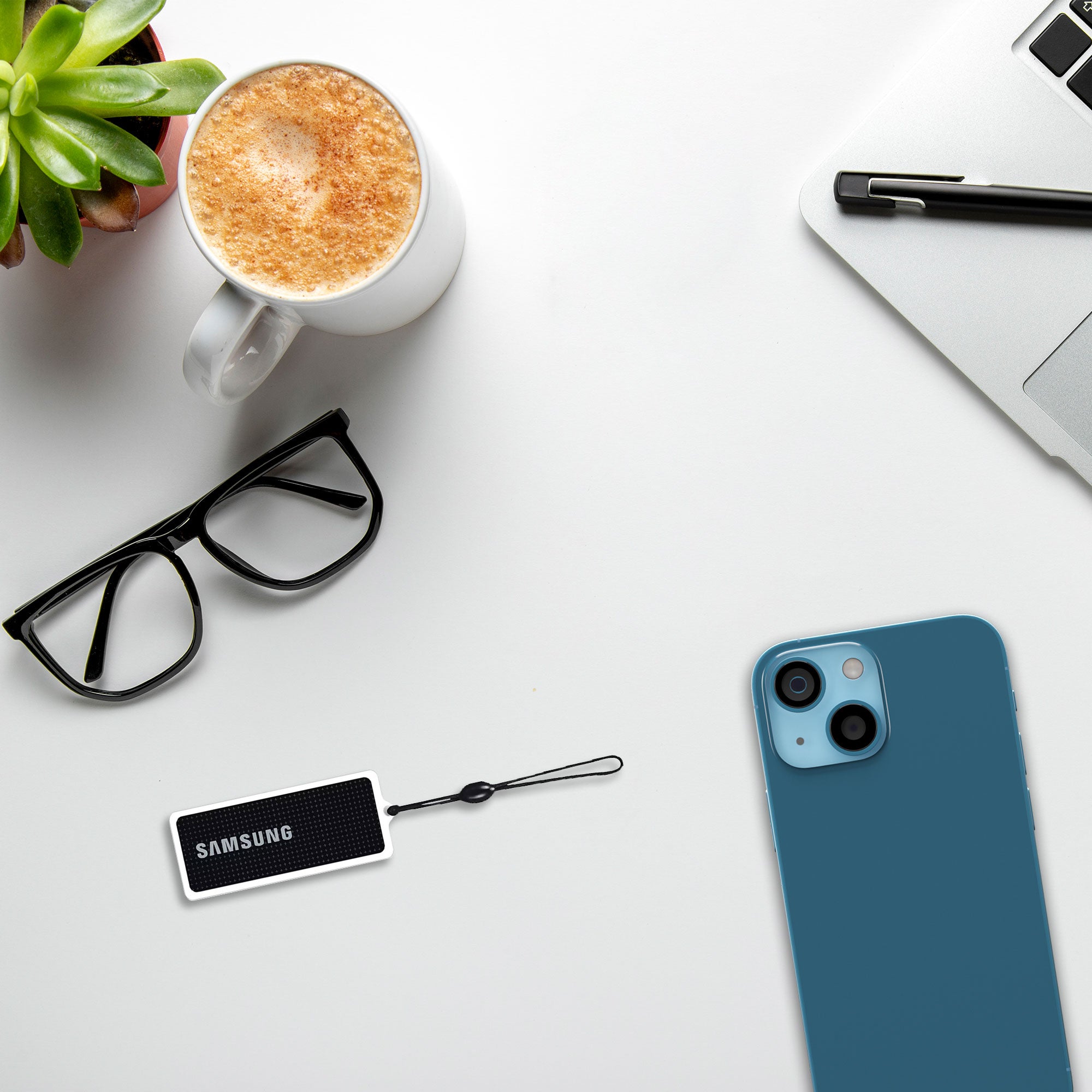 Key Tag Rosa y Key Tag Negra del cerrojo eléctrico Samsung SHS 1321