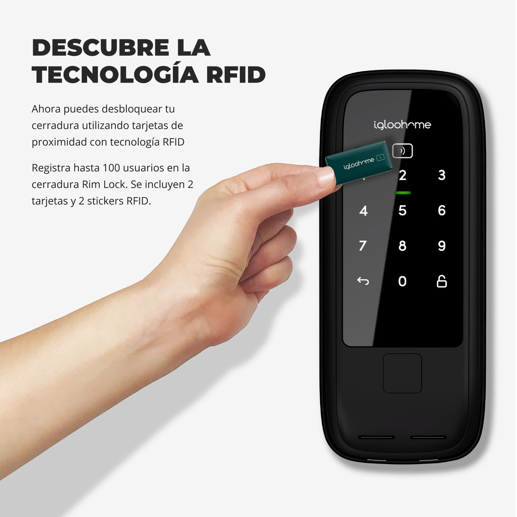 Cerradura inteligente Igloohome Rim Lock for Wooden Doors