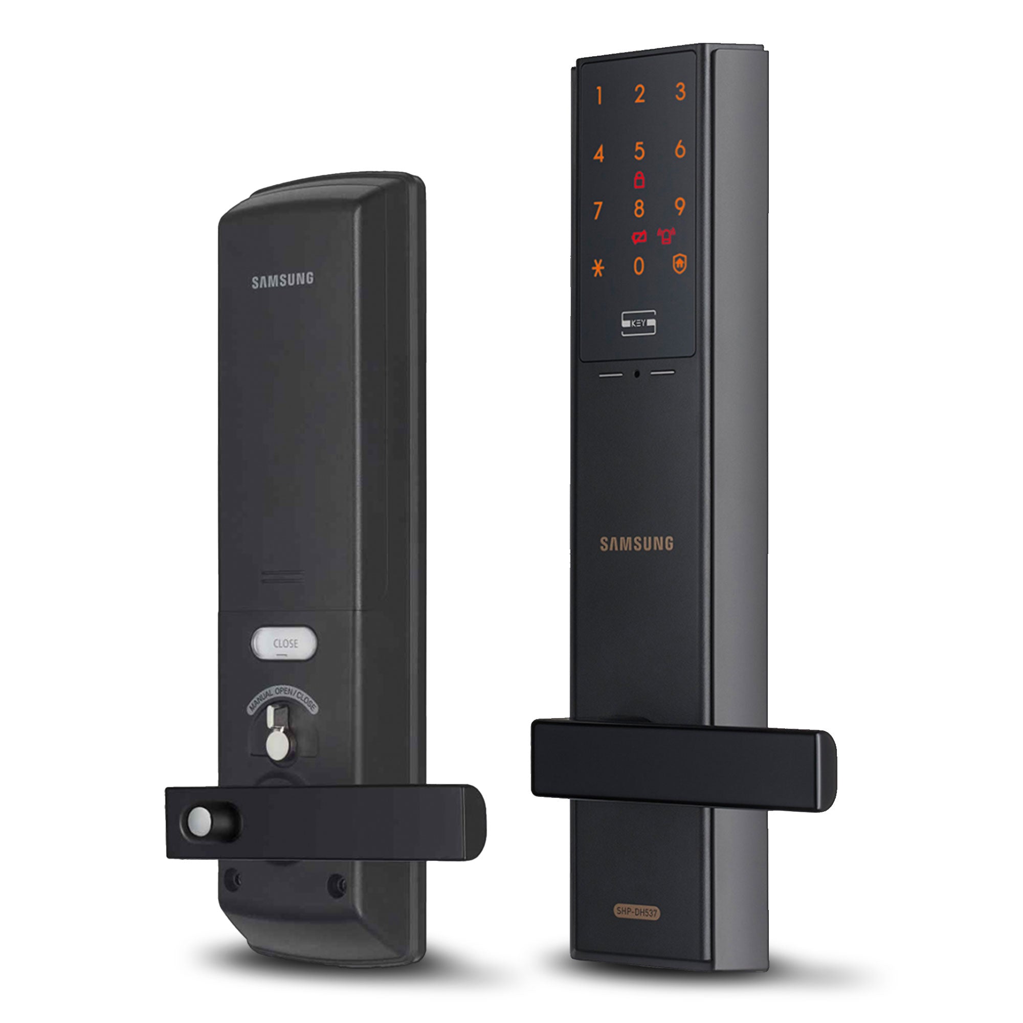 Cerradura Digital Samsung módulo interior y exterior para puerta