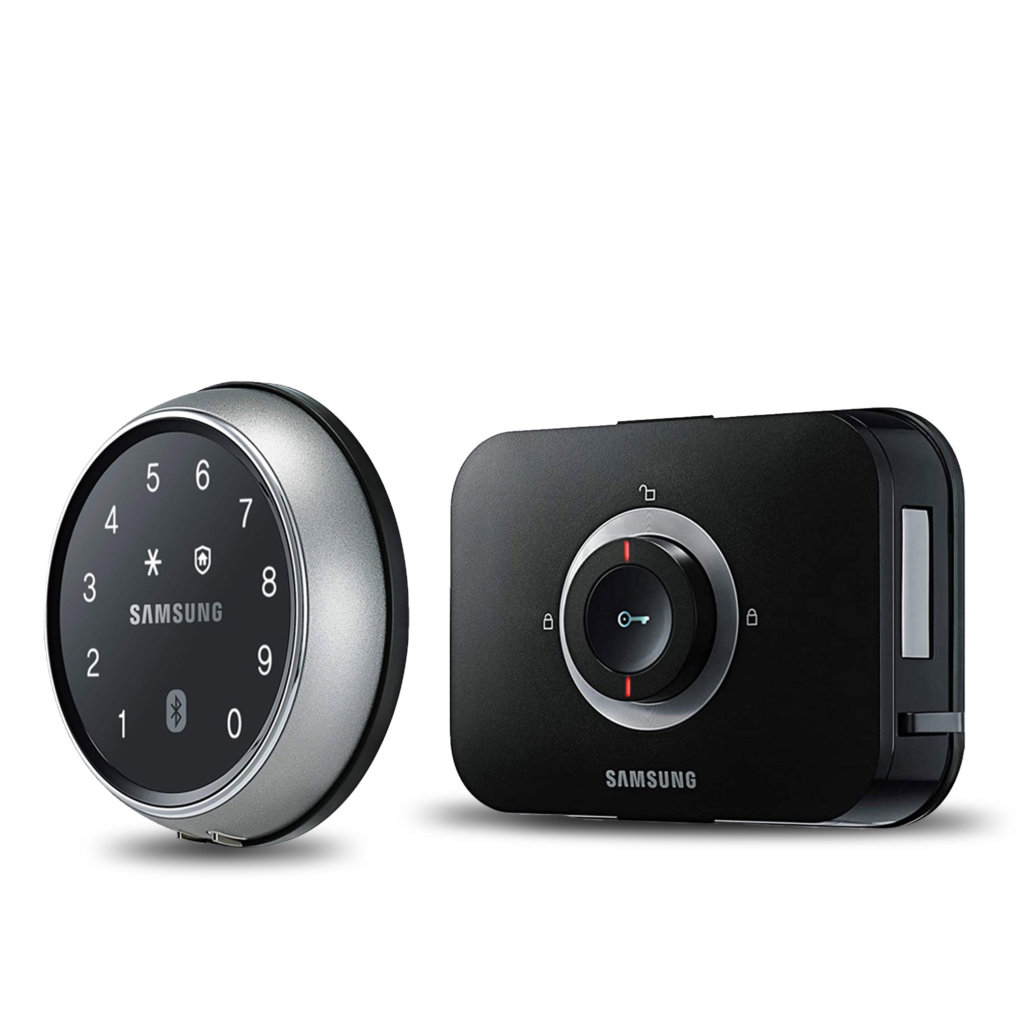 Cerrojo inteligente bluetooth con app modelo Samsung SHP-DS705 módulo exterior e interior