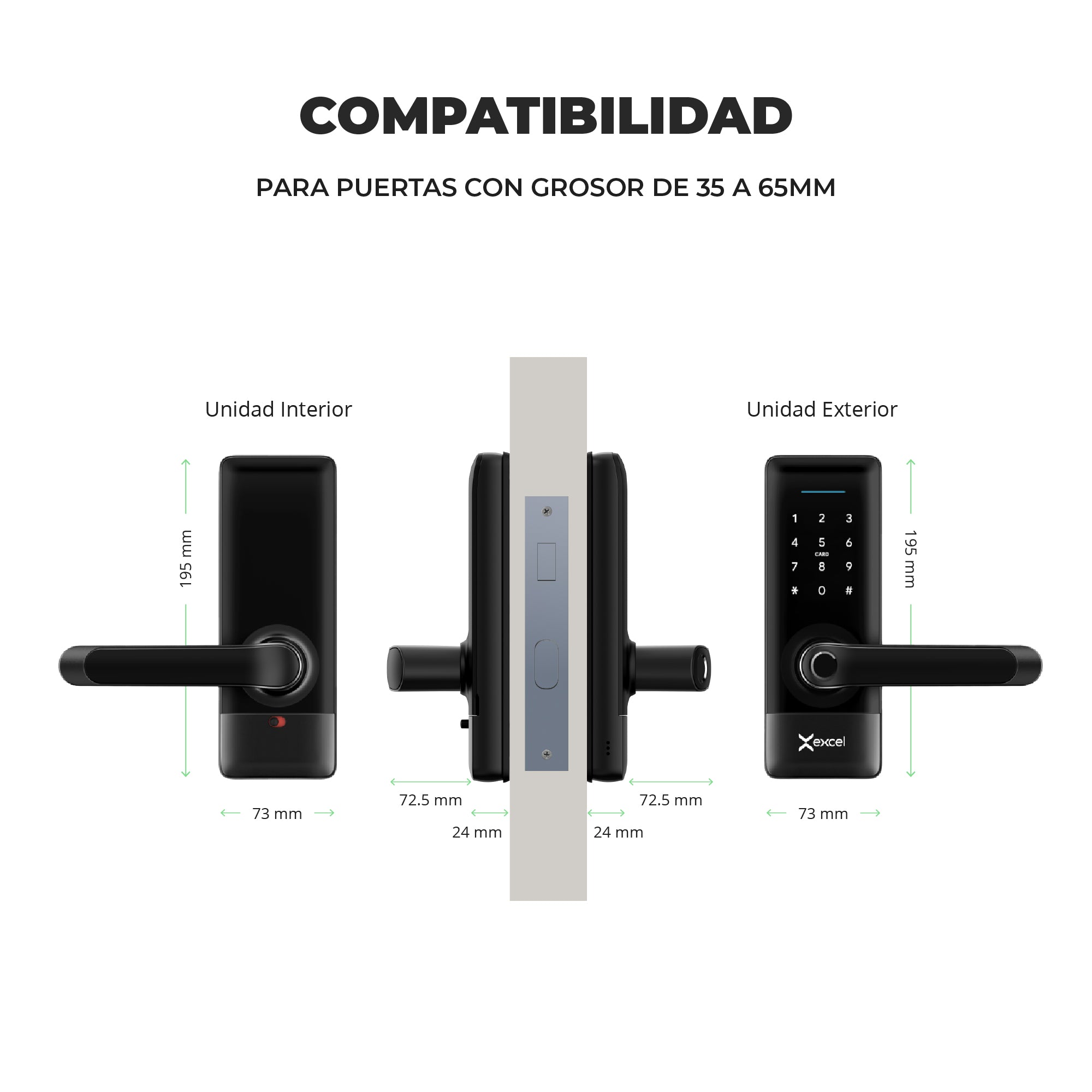 Cerradura Inteligente EXCEL EXC-SL214