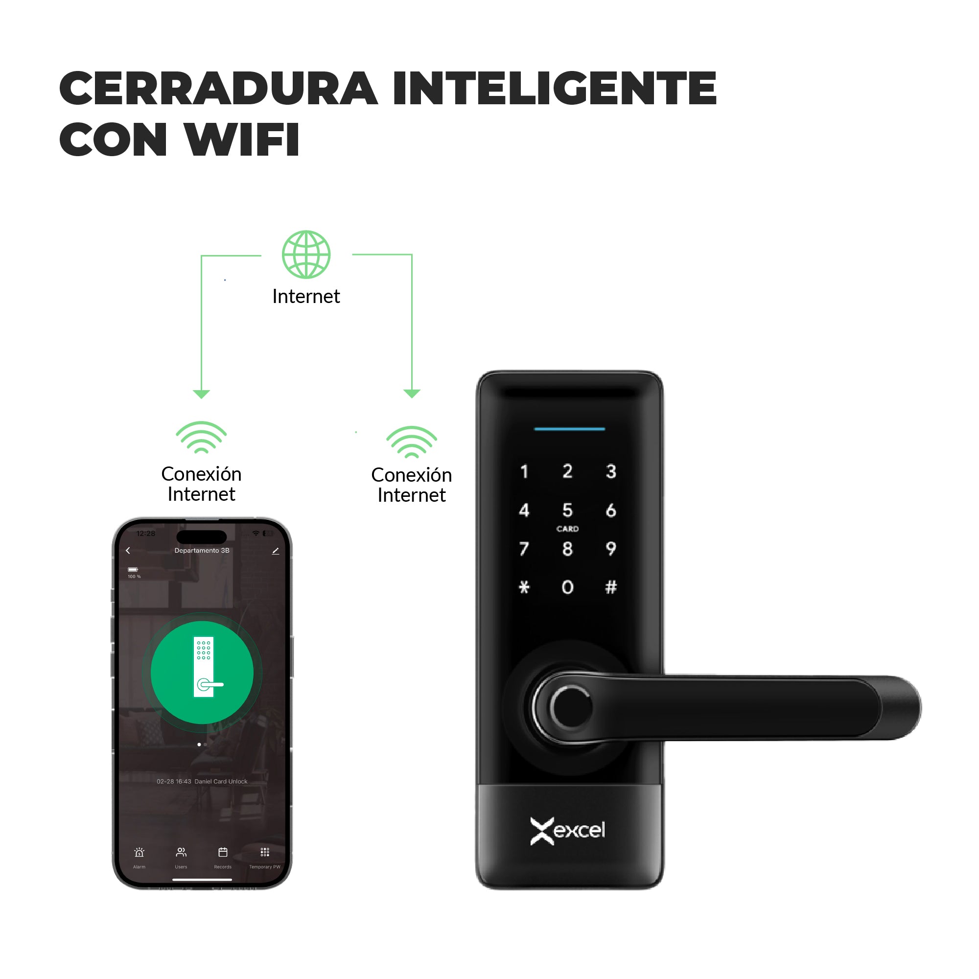 Cerradura Inteligente EXCEL EXC-SL214