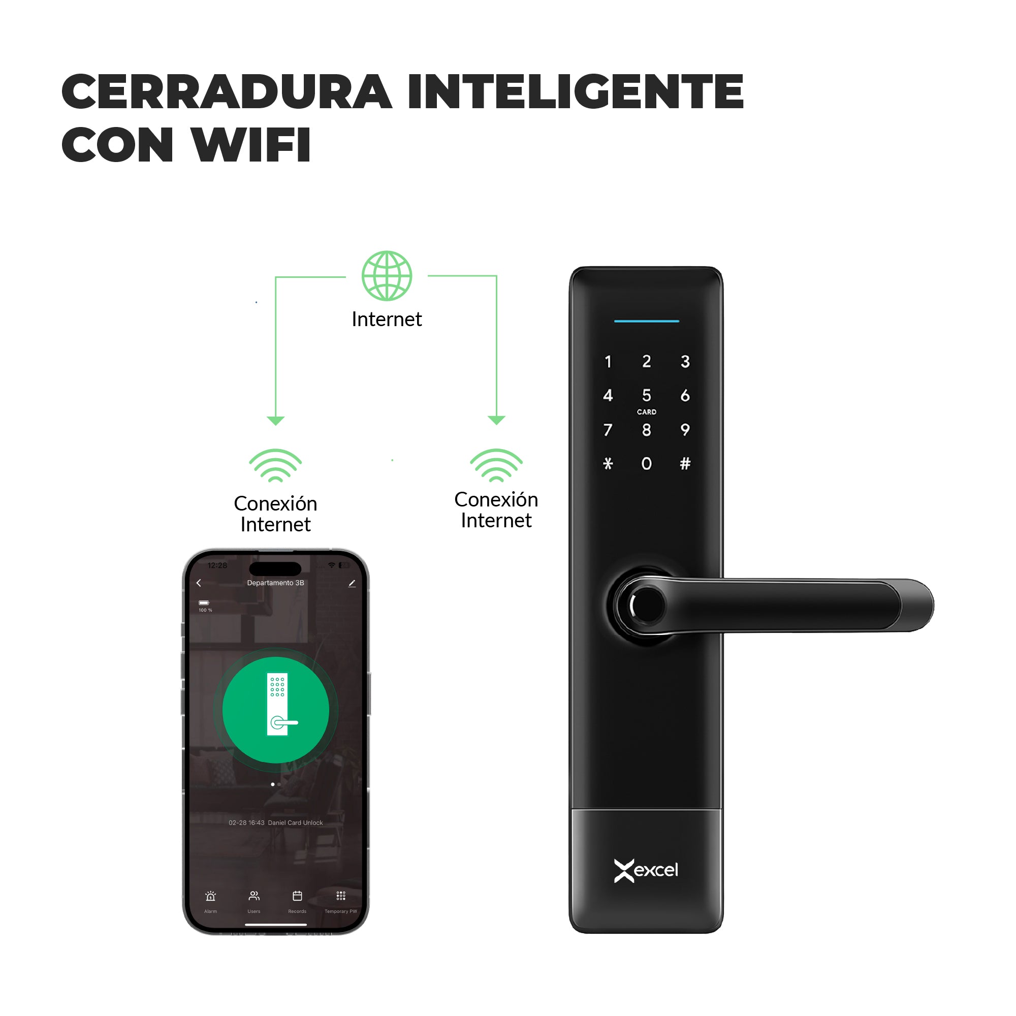 Cerradura Inteligente EXCEL EXC-SL215