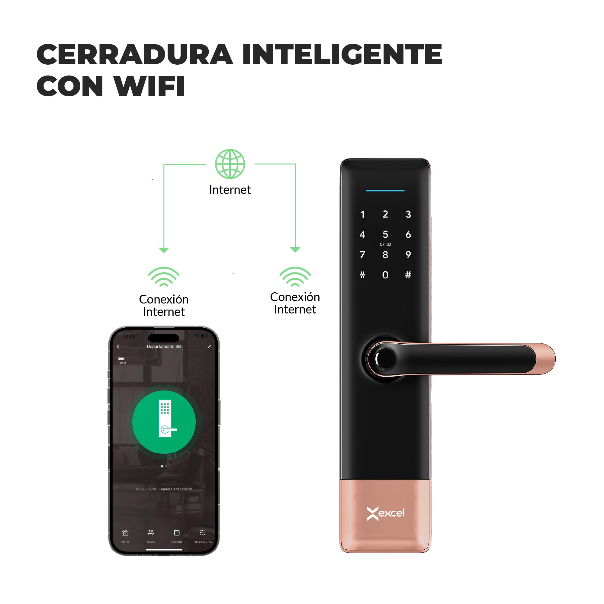 Cerradura Inteligente EXCEL EXC-SL215