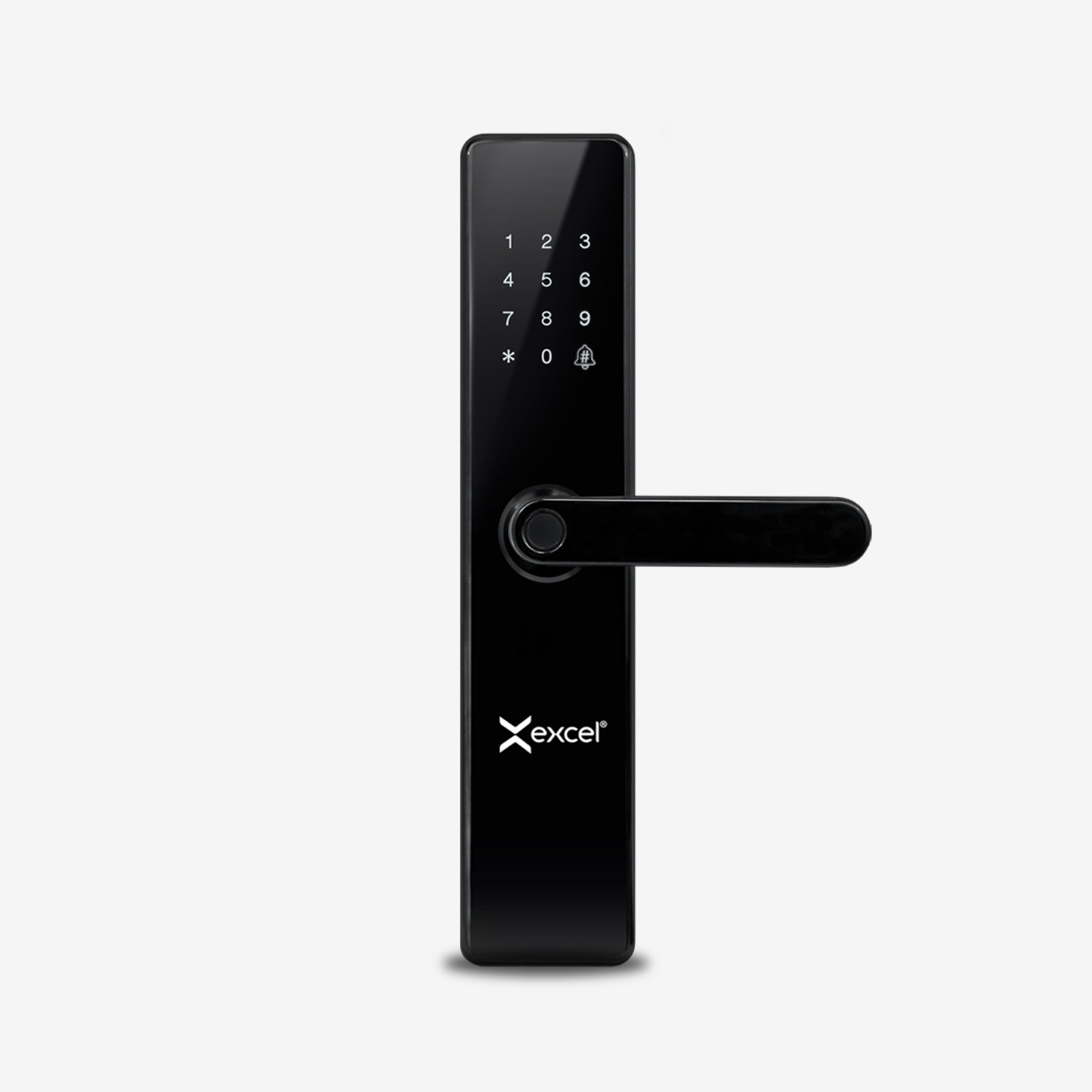 Cerradura de huella digital y panel touch numérico marca Excel Digital Doorlock, modelo Excel 203