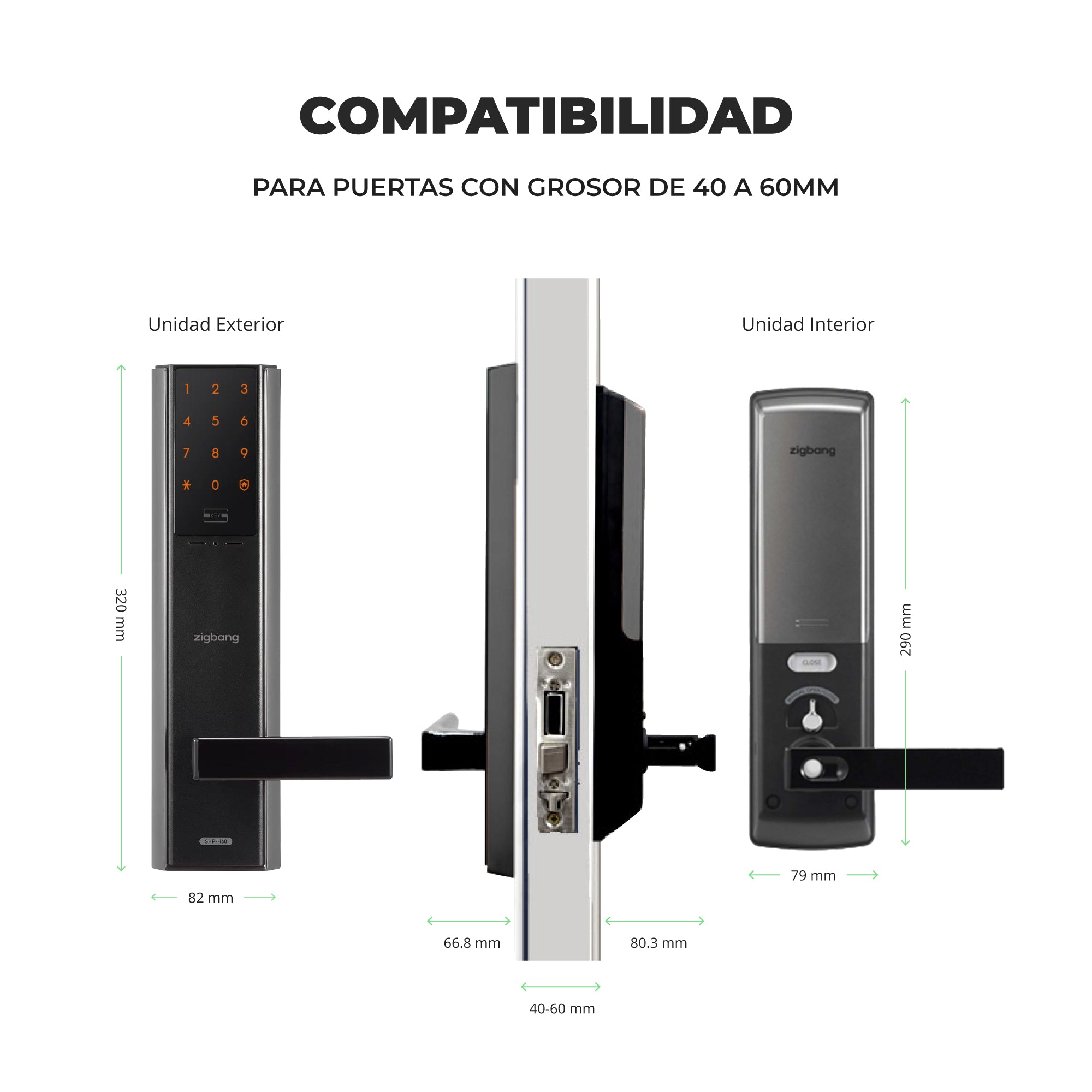 Cerradura Inteligente Zigbang SHP-H60R