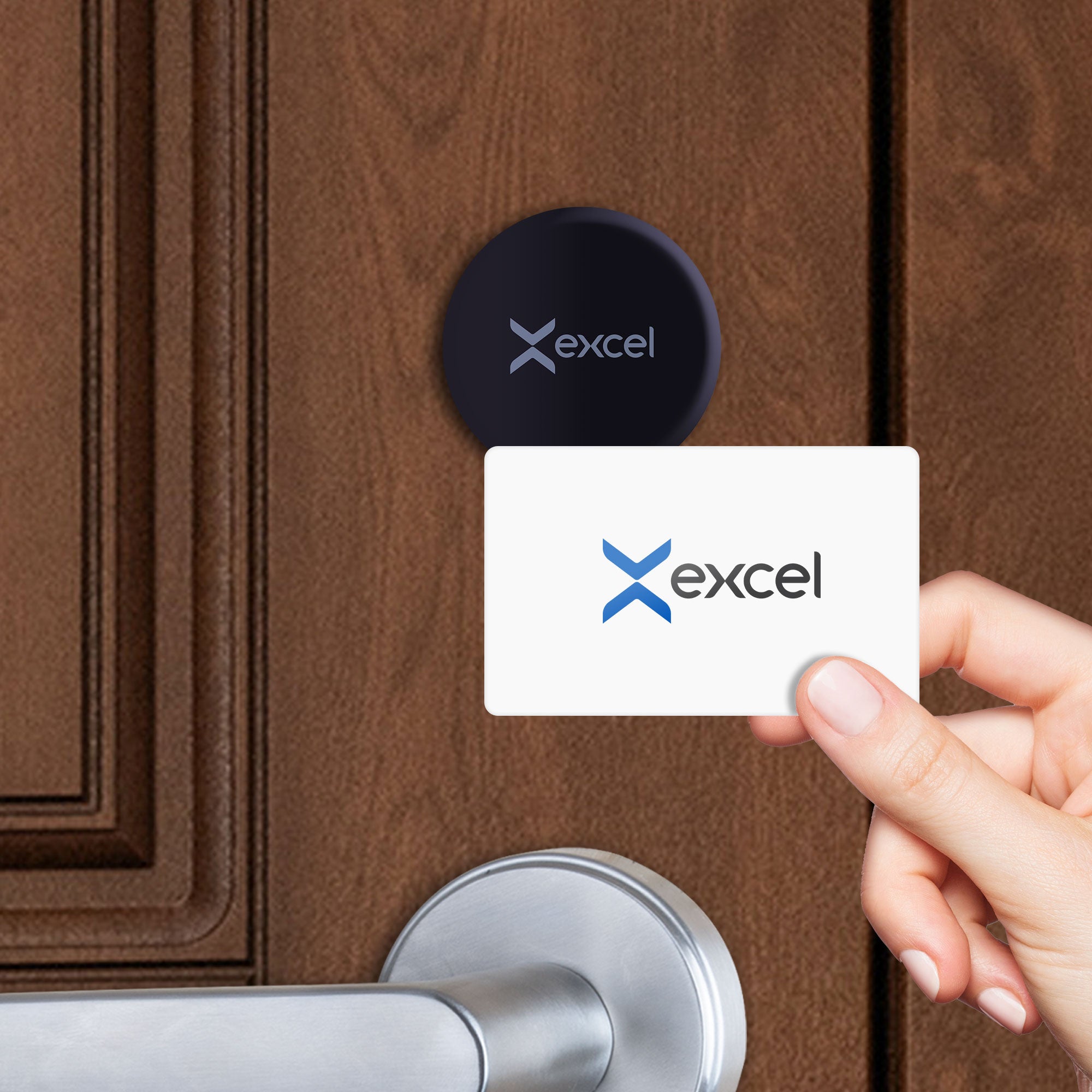 Lector de la tarjeta RFID de la Cerradura para hoteles Excel 6200 instalado en puerta de hotel