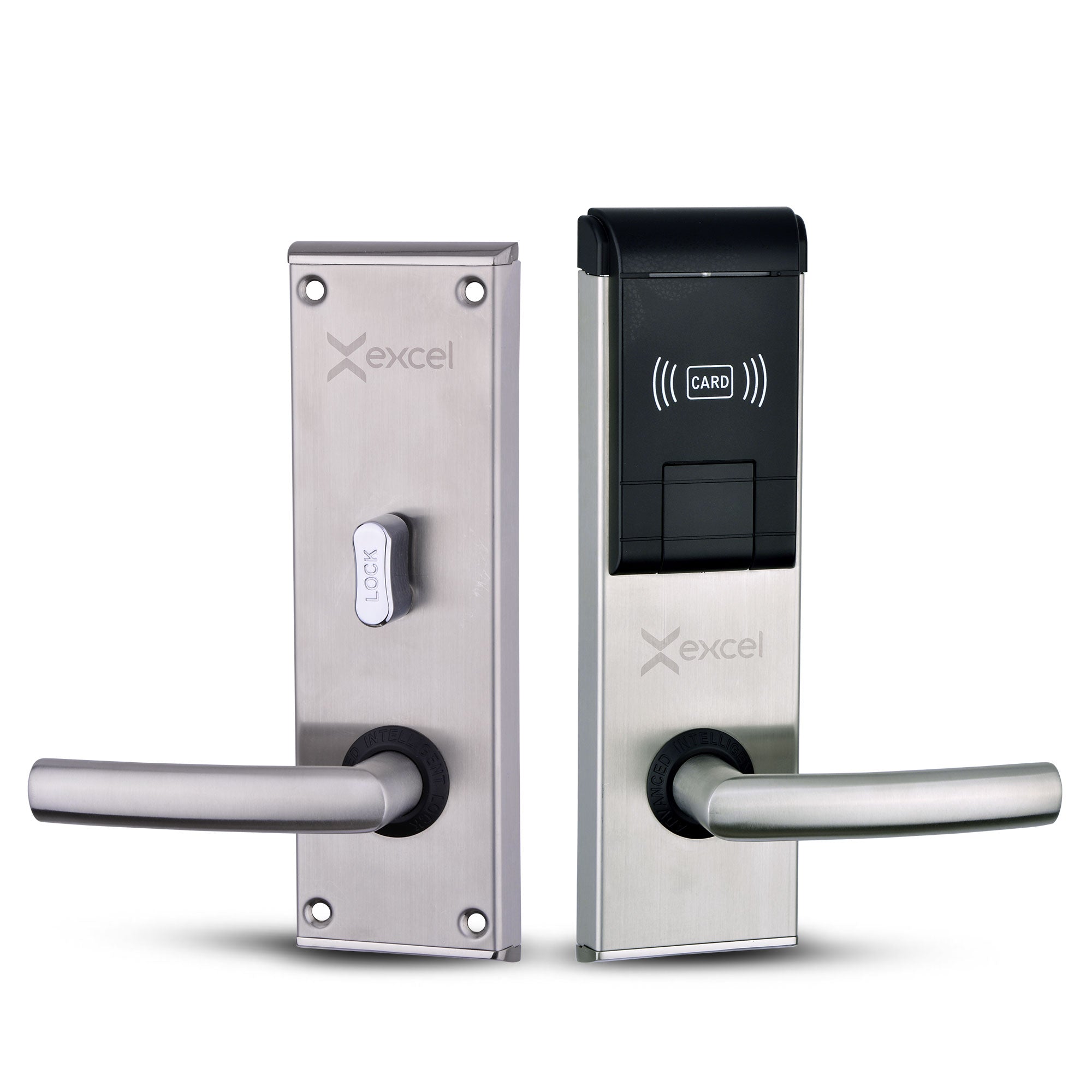 Cerradura con tarjeta para hoteles módulo interior y exterior marca Excel Digital Doorlock modelo Excel 930