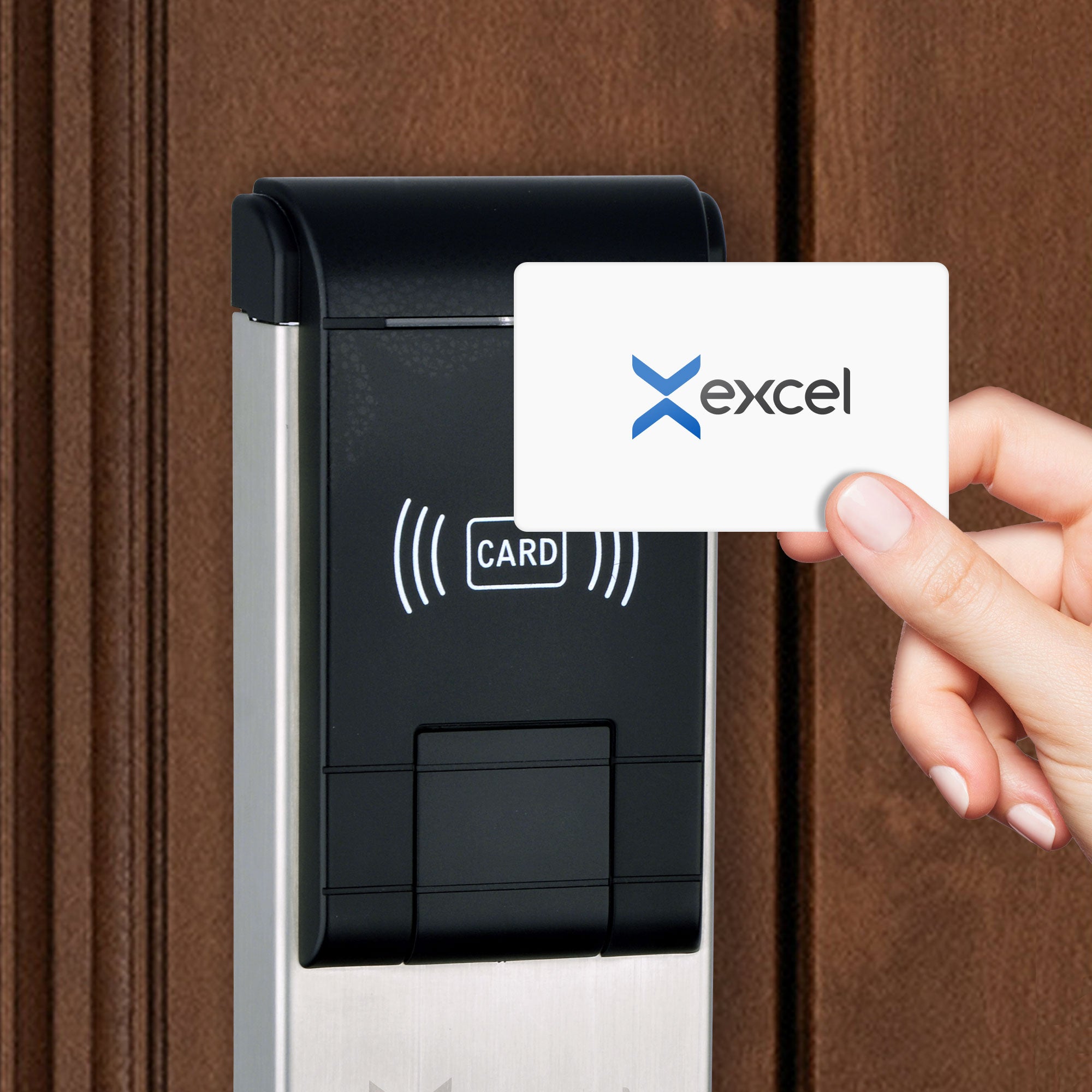 Cerradura hotelera Excel 930 con lector de tarjeta RFID para hoteles